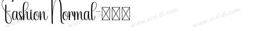 Fashion Normal字体转换